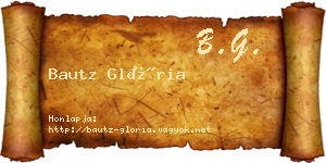 Bautz Glória névjegykártya